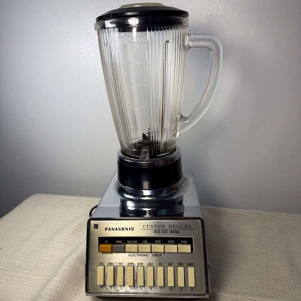 Panasonic Blender Custom Deluxe Solid State Control With Timer Works